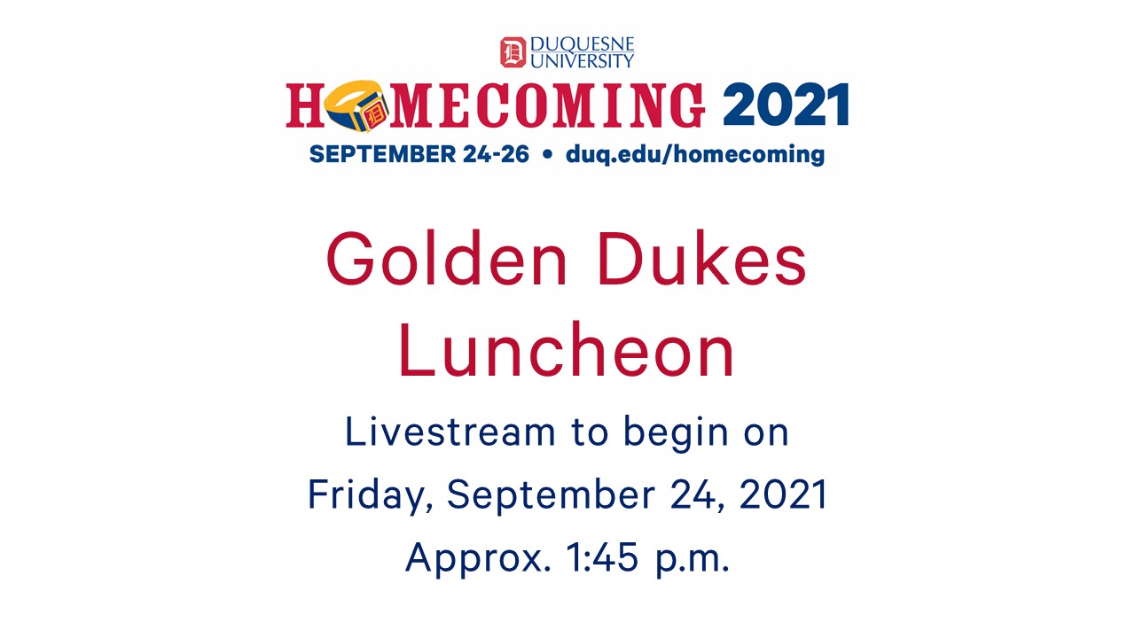 Image for Homecoming:  Golden Dukes Luncheon webinar