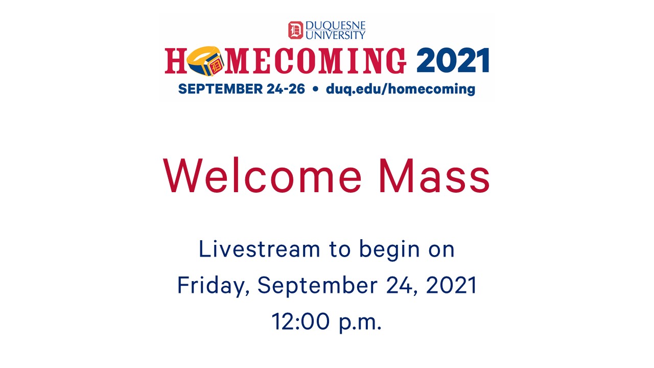 Image for Homecoming:  Welcome Mass webinar