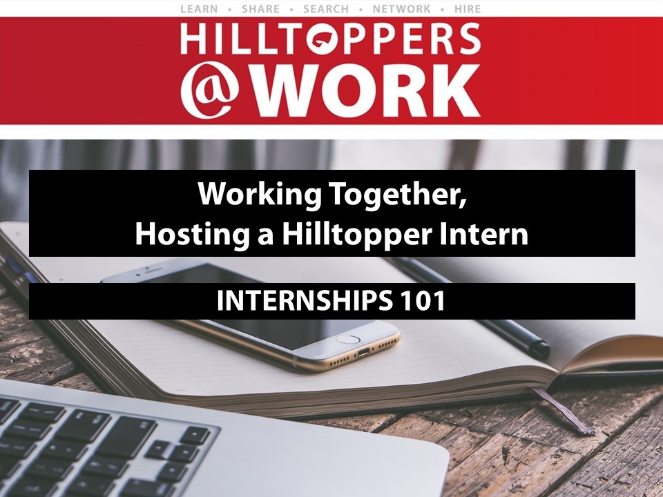 Image for Hilltoppers at Work: Internship 101 webinar