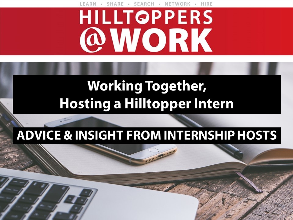 Image for Hilltoppers at Work: Advice & Insight from Internship Hosts webinar