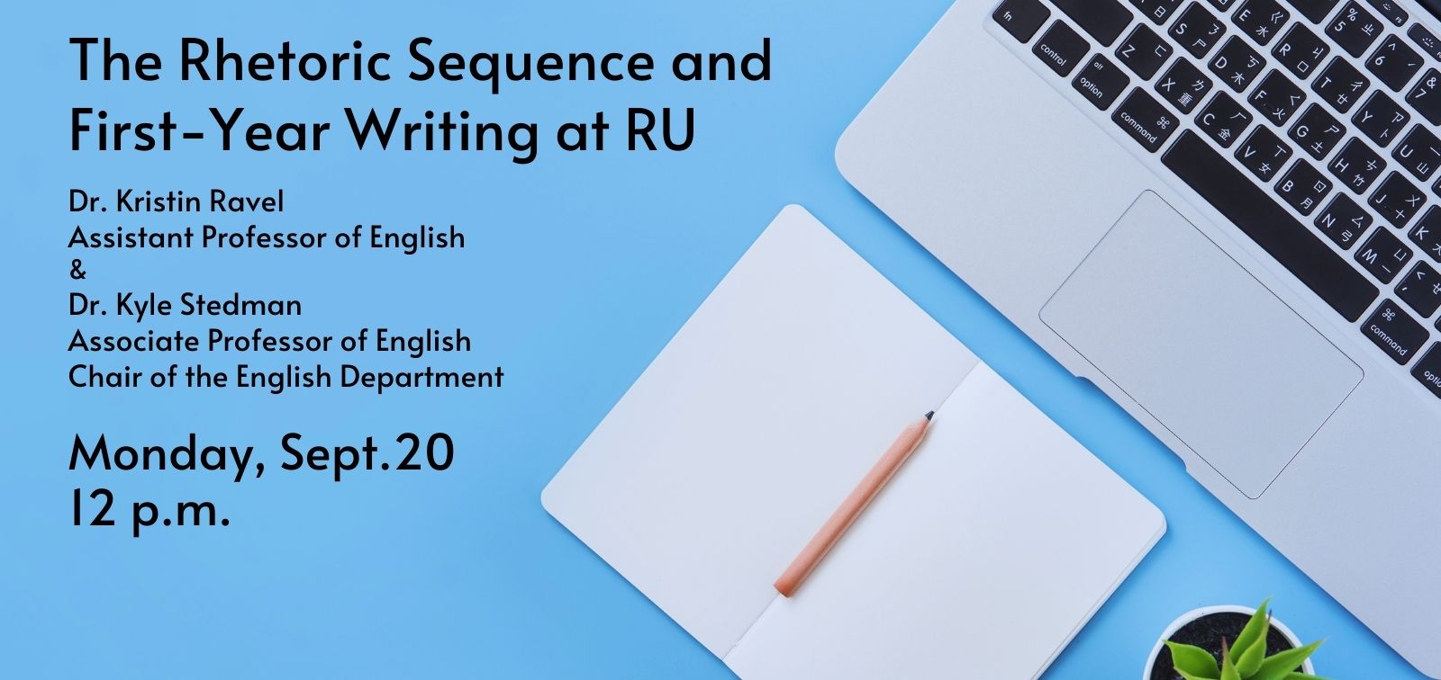 Image for Fall 2021 Brown Bag Presentation, The Rhetoric Sequence and First-Year Writing at RU webinar