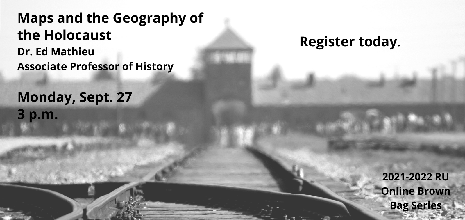 Image for Fall 2021 Brown Bag Presentation, "Maps and the Geography of the Holocaust" webinar