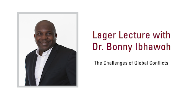 Image for Lager Lecture with Dr. Bonny Ibhawoh webinar