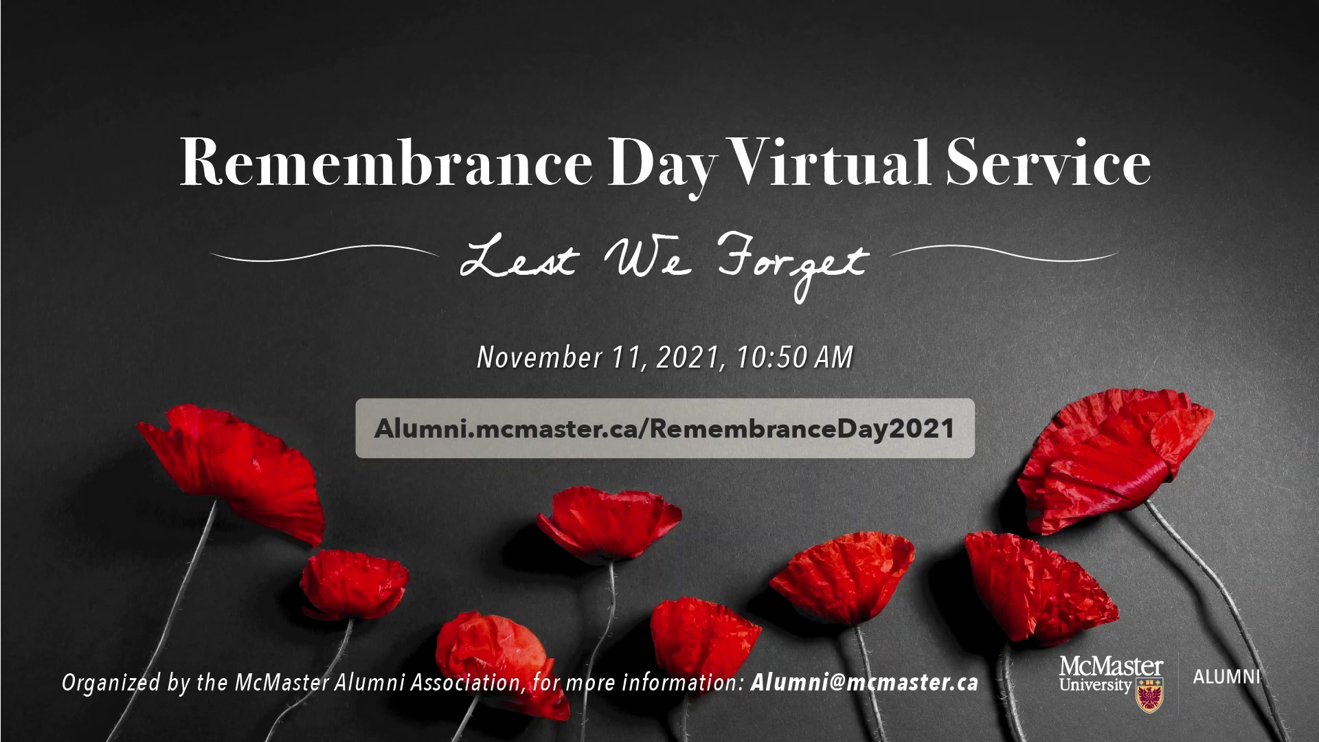 Image for Remembrance Day Virtual Service webinar