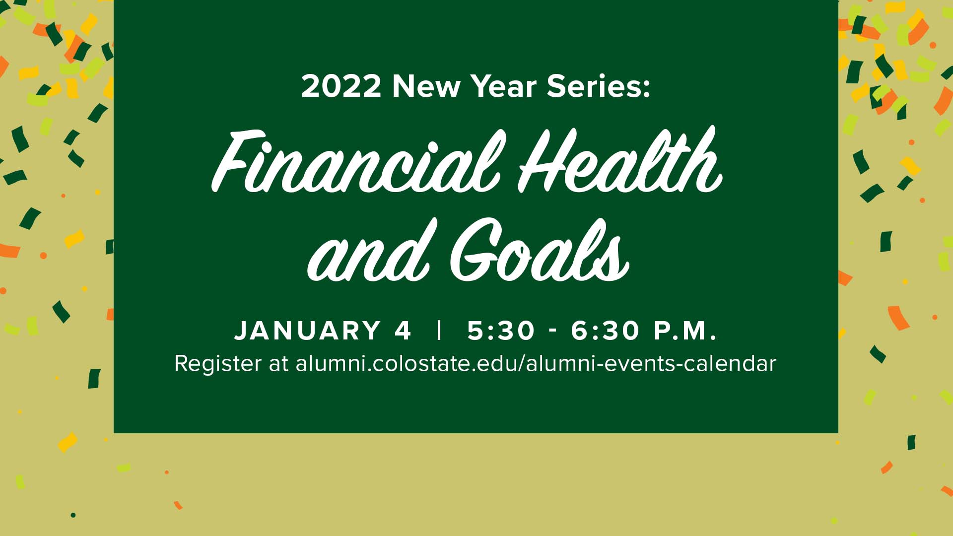 Image for New Year Series: Financial Health webinar