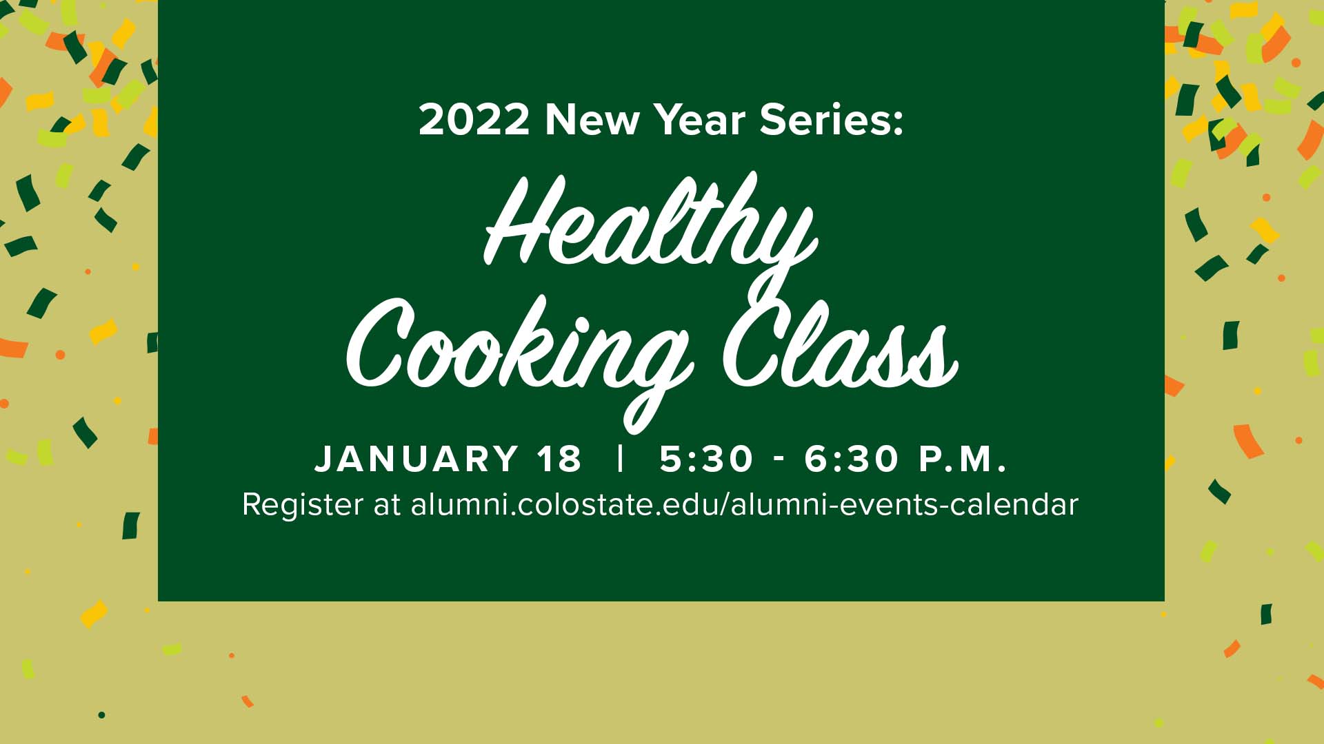 Image for New Year Series: Healthy Cooking Class webinar