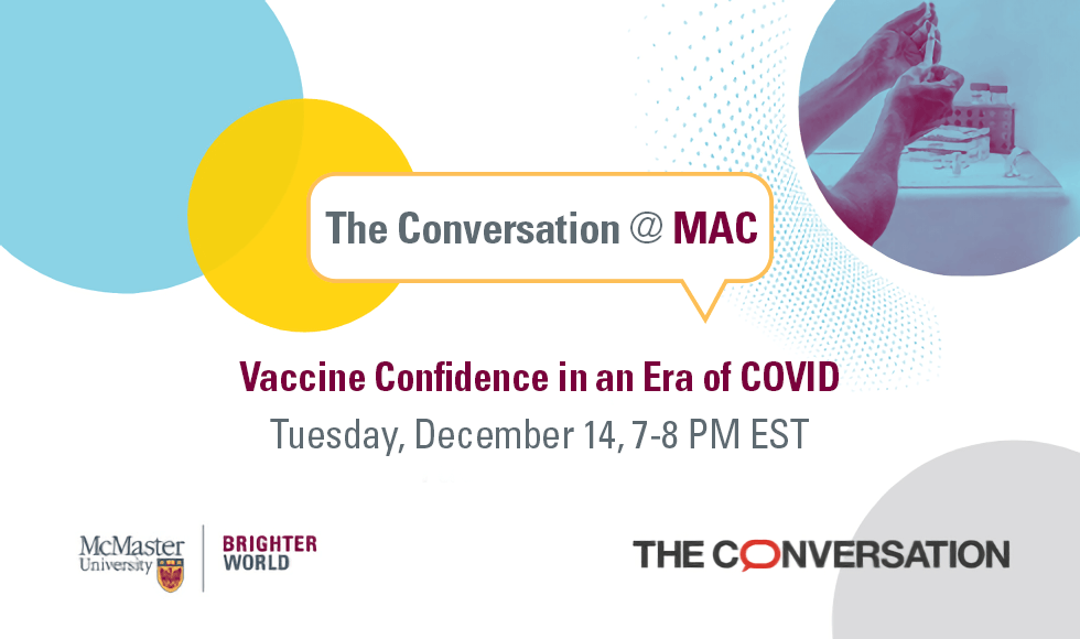 Image for The Conversation @ Mac: Vaccine Confidence in an Era of COVID webinar