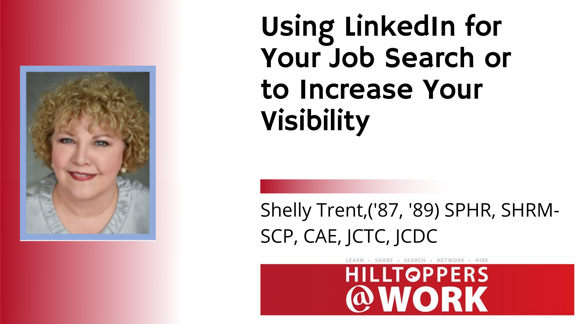 Image for Using LinkedIn for Your Job Search or to Increase Your Visibility webinar