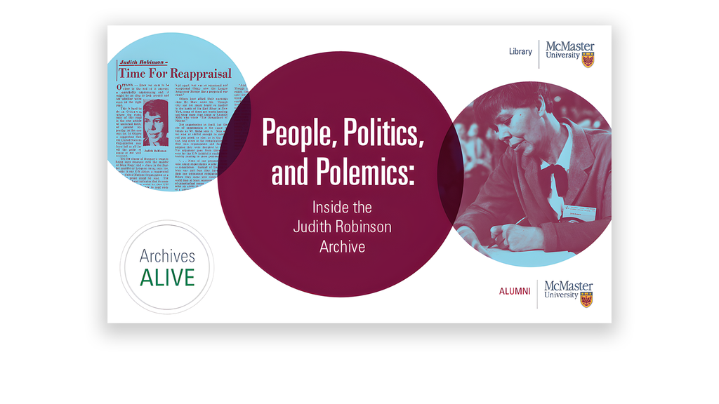 Image for People, Politics, and Polemics: Inside the Judith Robinson Archive webinar