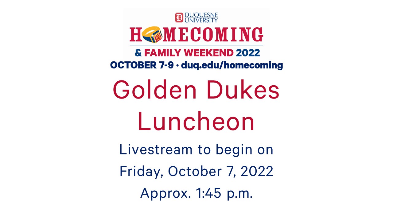 Image for Homecoming & Family Weekend 2022 - Golden Dukes Luncheon webinar
