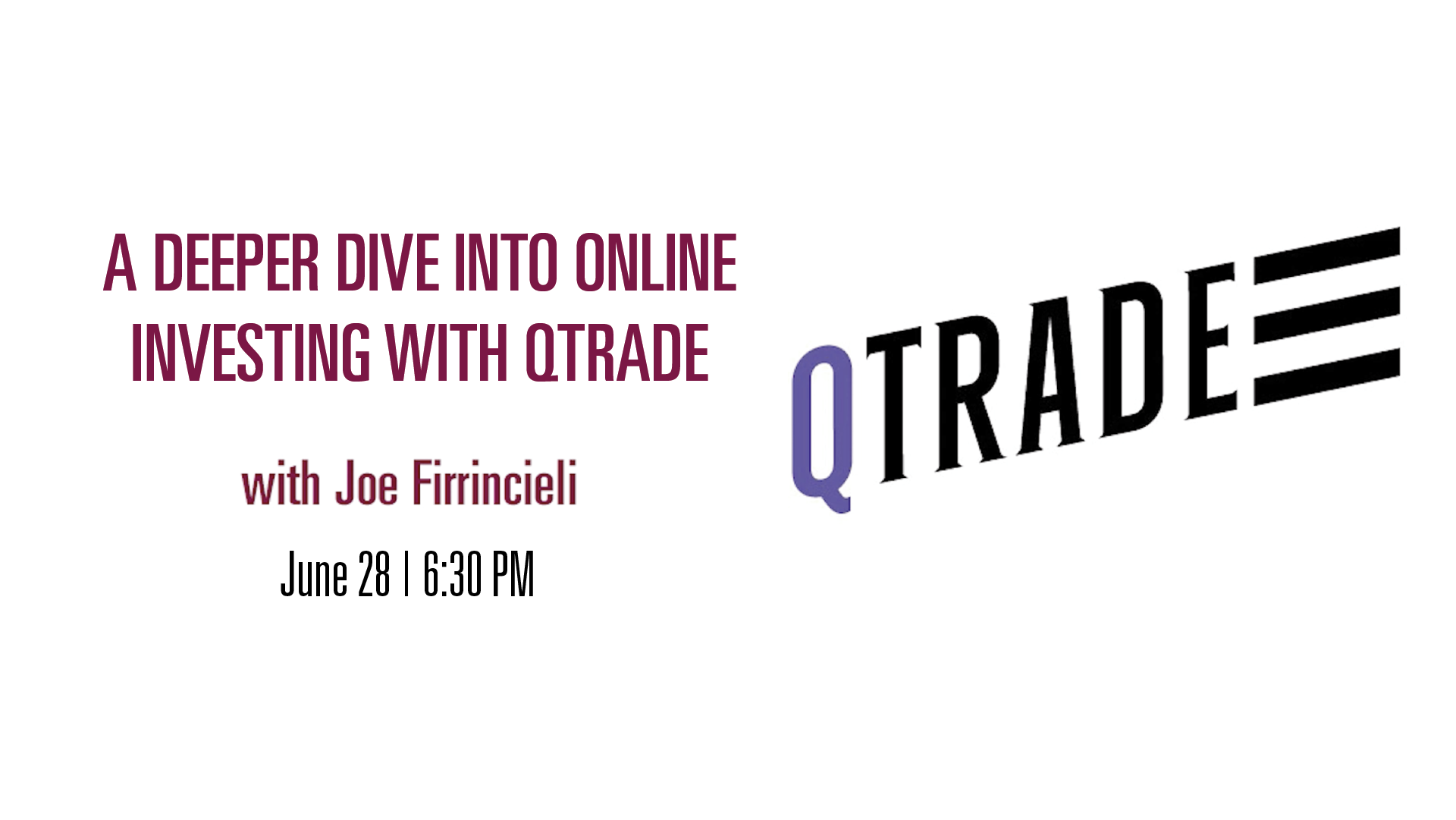 Image for A deeper dive into online investing with Qtrade webinar