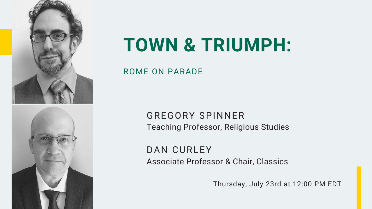 Image for Town & Triumph: Rome on Parade webinar