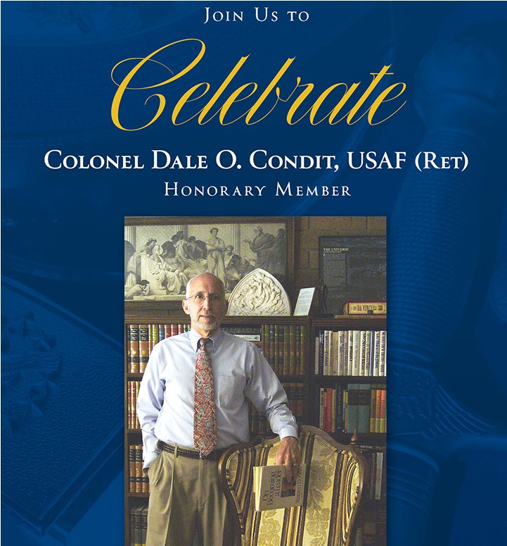 Image for Colonel (Ret.) Dale O. Condit Honorary Member Ceremony webinar