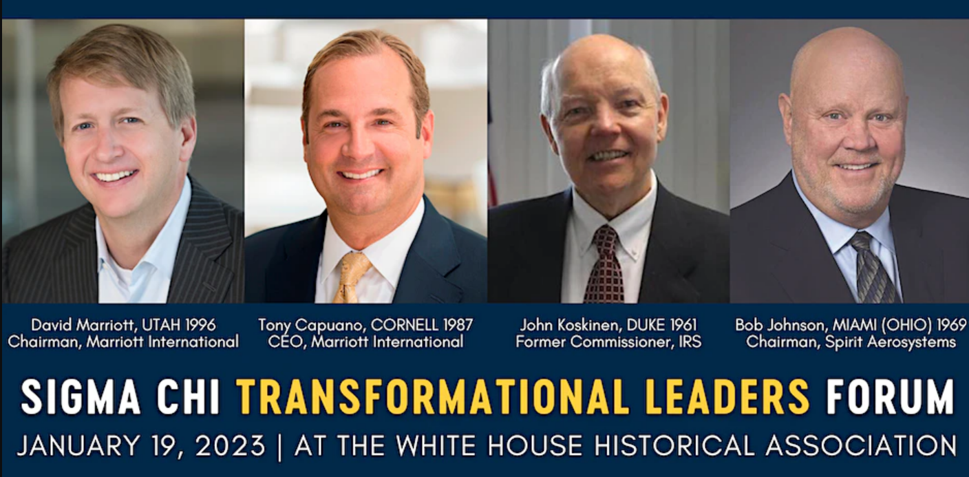 Image for The Sigma Chi Transformational Leaders Forum webinar