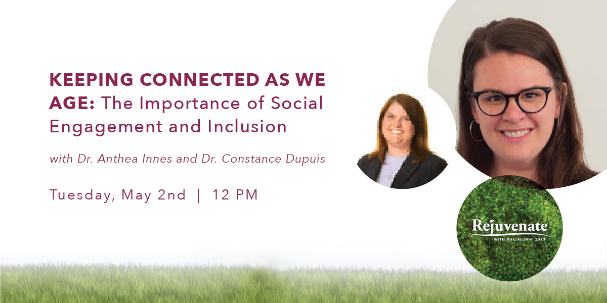 Image for [Rejuvenate]  Keeping Connected as We Age: The Importance of Social Engagement and Inclusion webinar