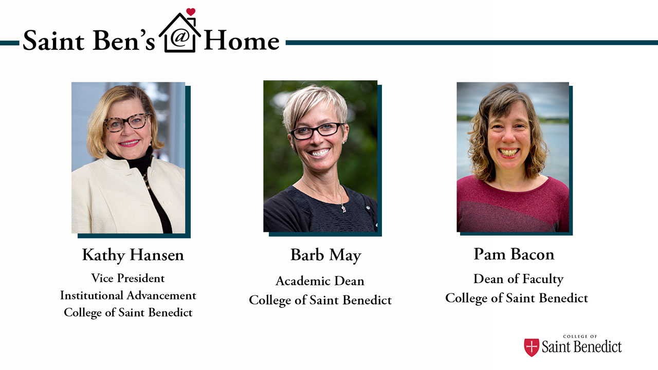 Image for Saint Ben's @ Home: Your Meeting with the Deans webinar