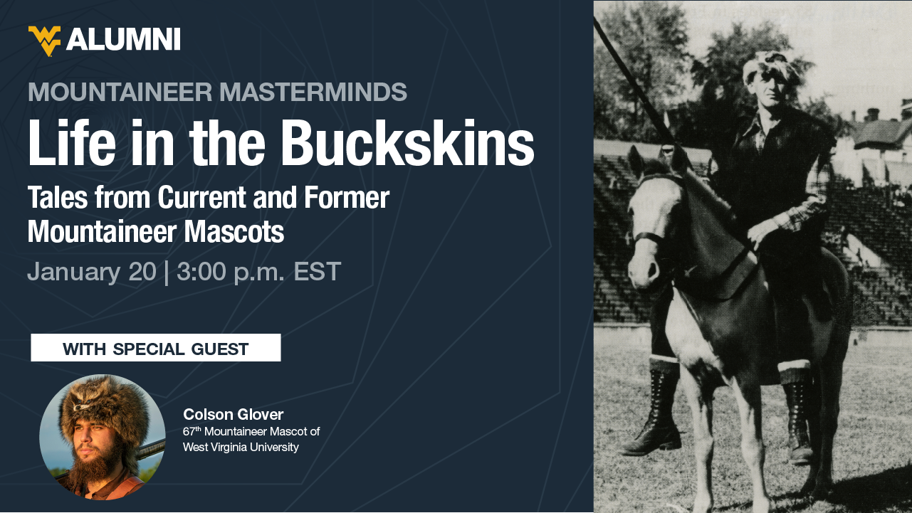 Image for Life in the Buckskins: Tales from the Current and Former Mountaineer Mascots webinar