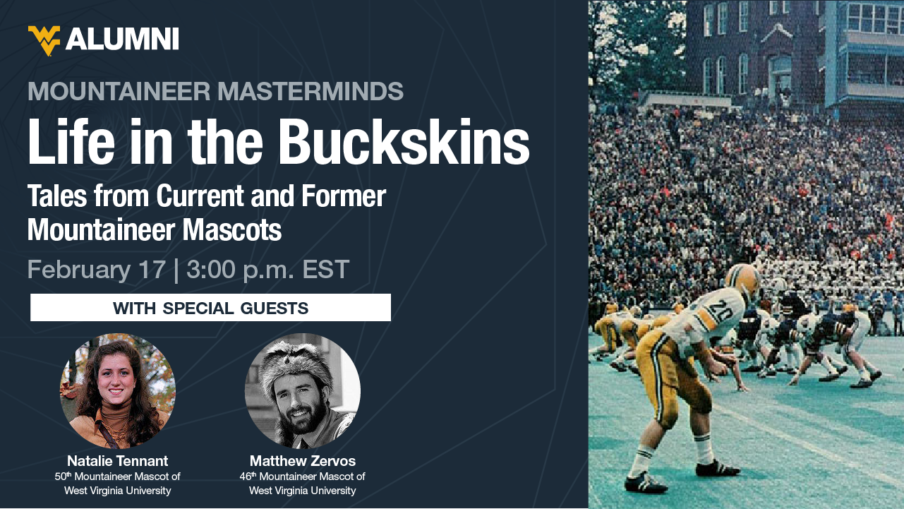 Image for Life in the Buckskins: Tales from the Current and Former Mountaineer Mascots webinar