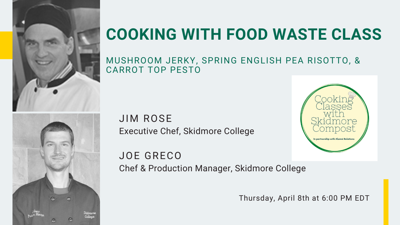 Image for Food Waste Cooking Class: Chef Jim Rose & Chef Joe Greco webinar