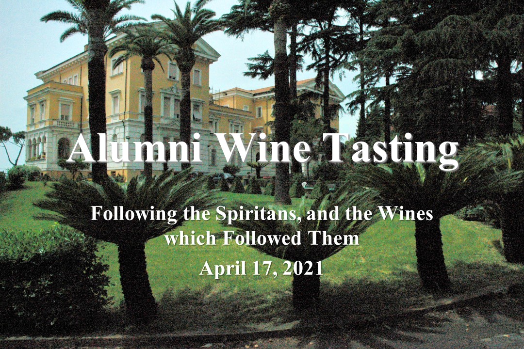 Image for Wine Retrospective of the Spiritans webinar