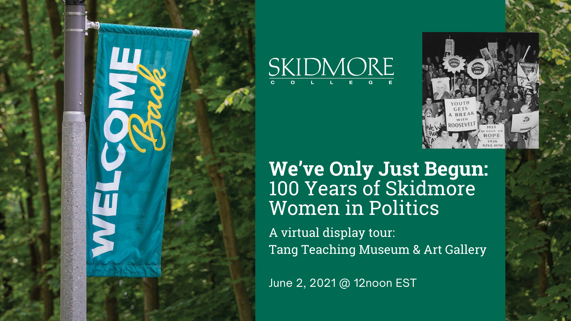 Image for We’ve Only Just Begun: 100 Years of Skidmore Women in Politics webinar